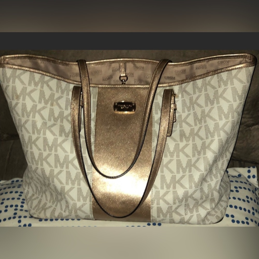 COPY - Michael Kors tote bag gold color Limited edition